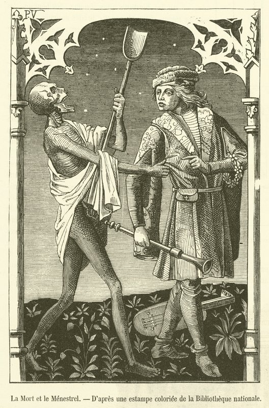 La Mort et le Ménestrel - French School
