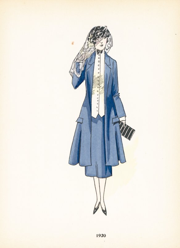 Mode féminine, 1920 - French School