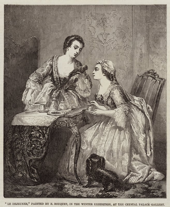 Le Déjeuner (gravure) - French School