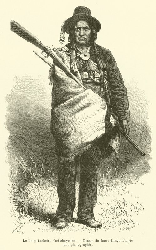 Le Loup-Tacheté, chef chayenne - French School