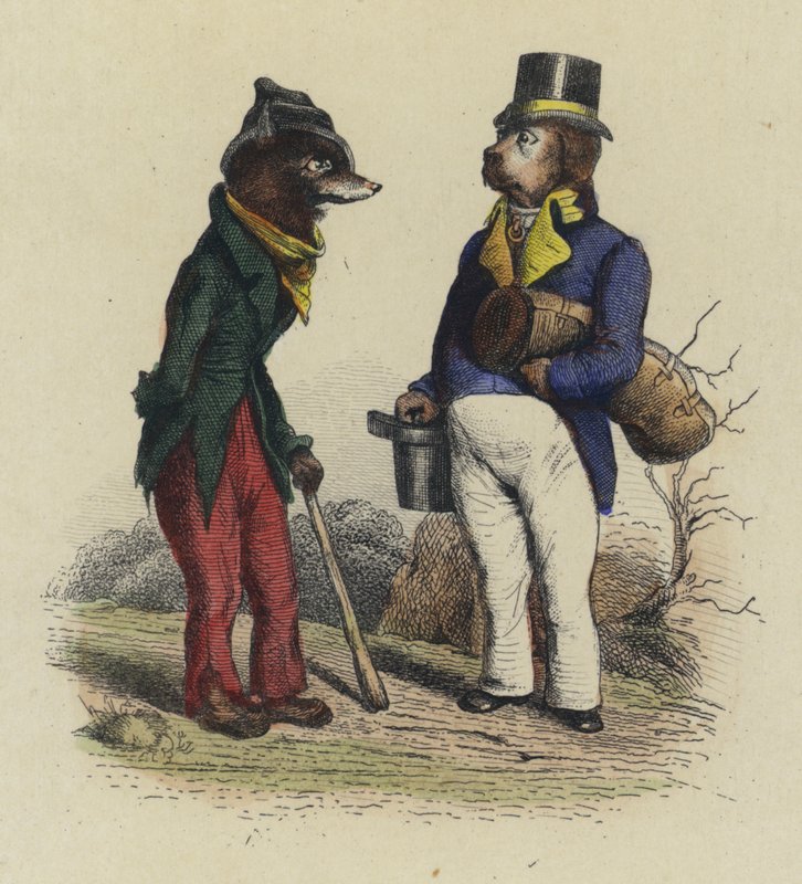 Le Loup et le Chien - French School