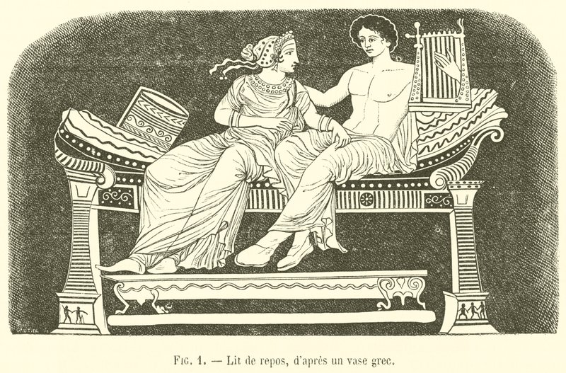 Lit de repos - French School