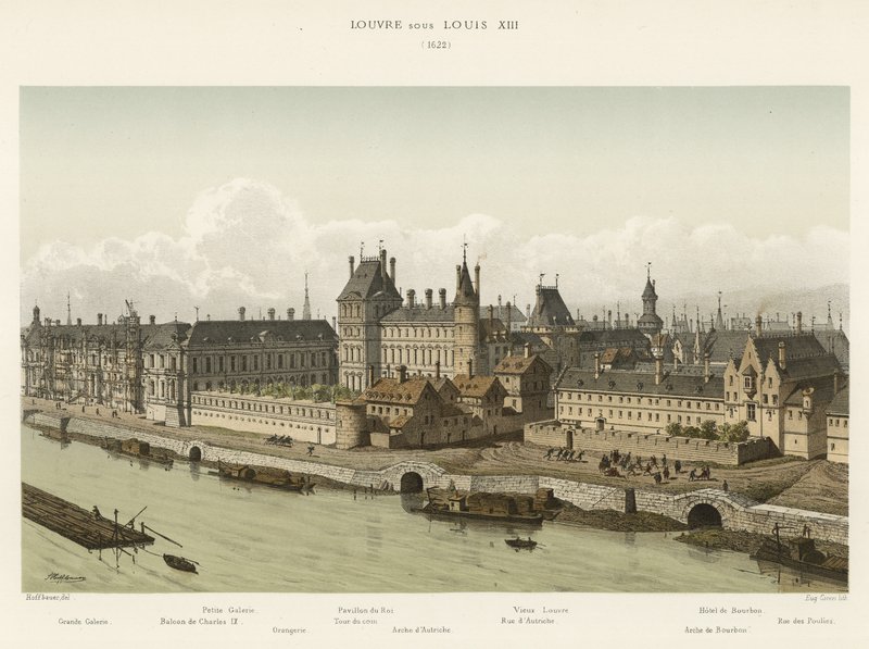 Louvre sous Louis XIII, 1622 - French School