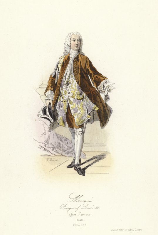 Marquis, règne de Louis XV de France - French School