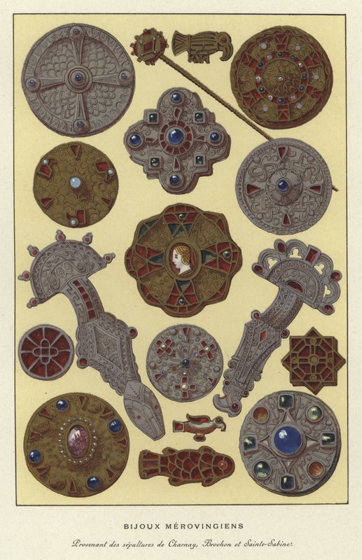 Bijoux mérovingiens - French School