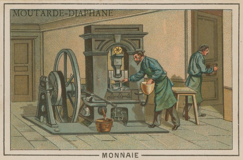 Frappe de pièces de monnaie - French School
