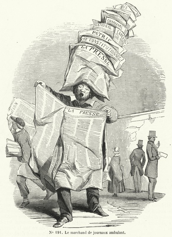 Vendeur de journaux mobile - French School