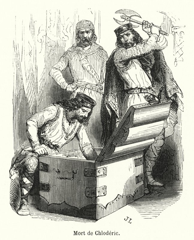 Mort de Chloderic - French School