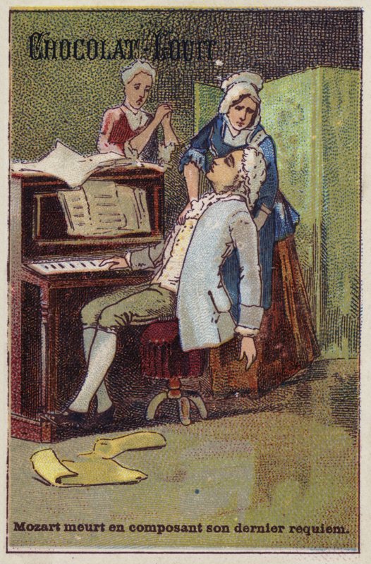 Mozart meurt en composant son dernier requiem - French School
