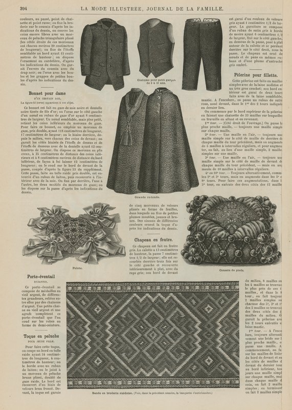 Page de La Mode Illustrée - French School