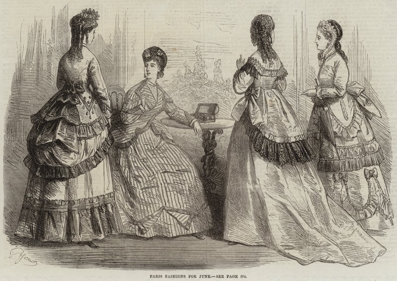 Modes de Paris pour juin (gravure) - French School