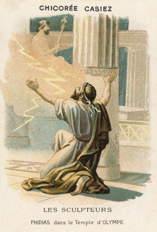 Phidias dans le temple d