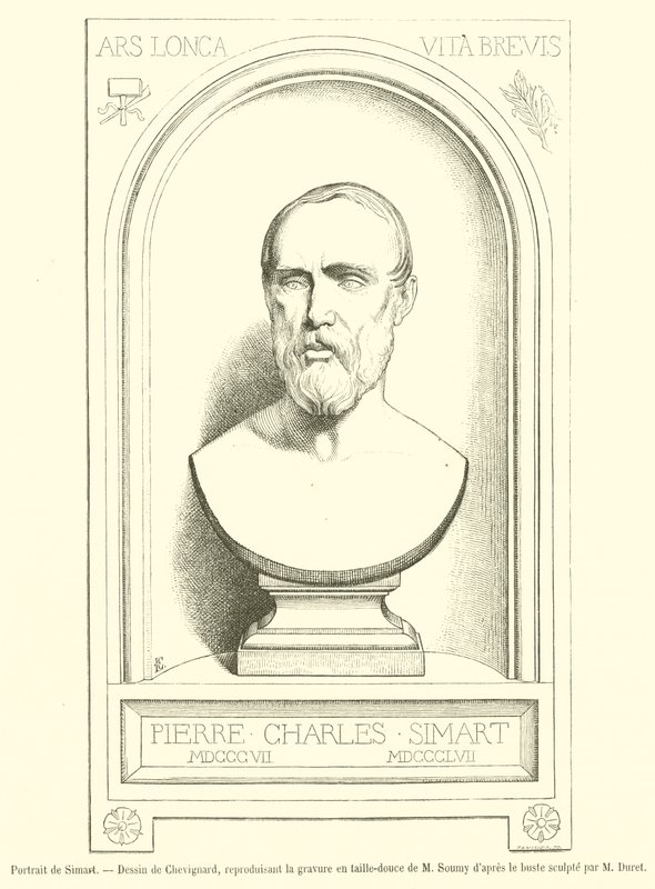 Portrait de Simart - French School