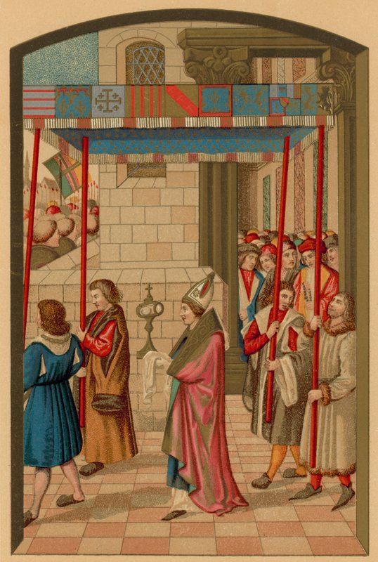 Procession du roi René à Aix (Provence) - French School