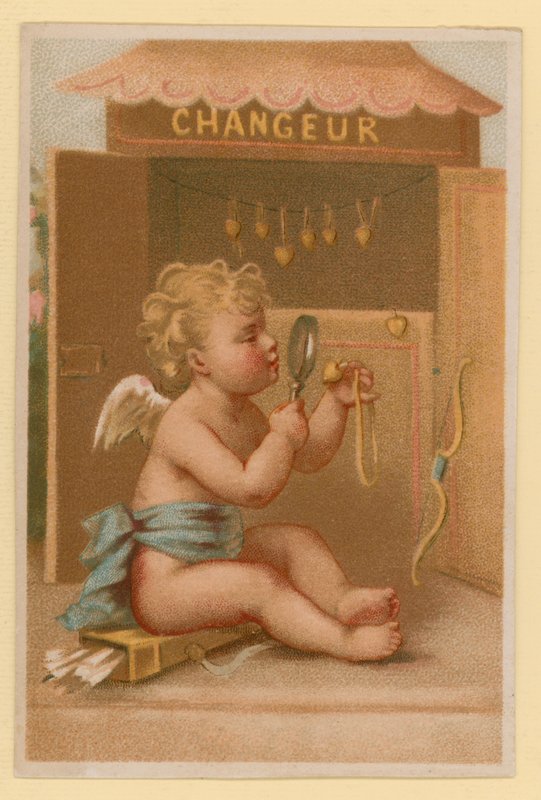 Putto jouant - French School
