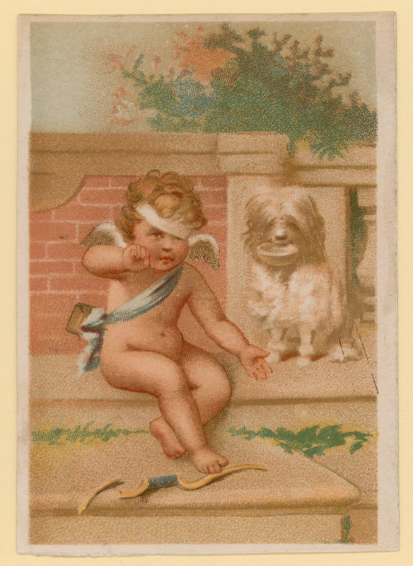 Putto jouant - French School
