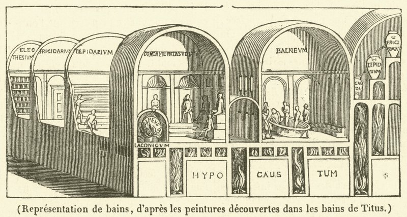 Représentation de bains - French School