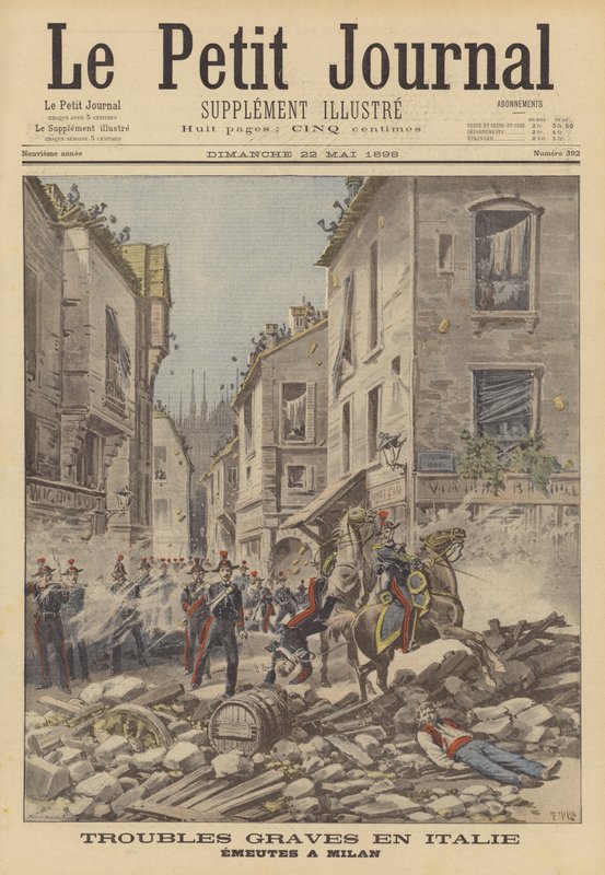 Émeutes à Milan - French School