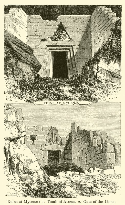 Ruines de Mycènes - French School