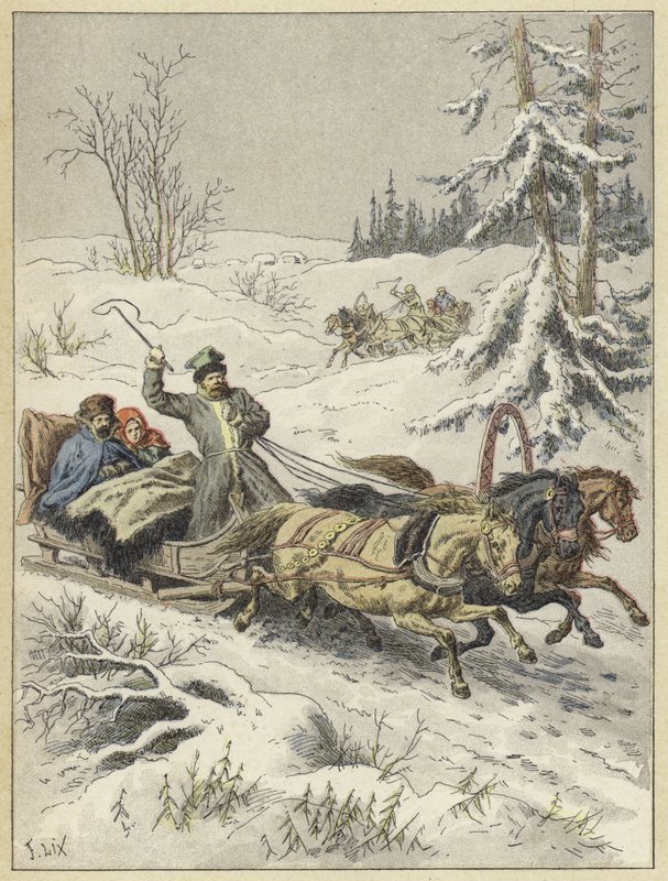 Traîneaux russes - French School