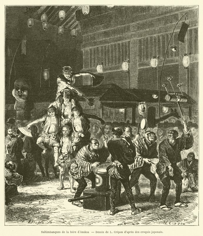 Saltimbanques de la foire d