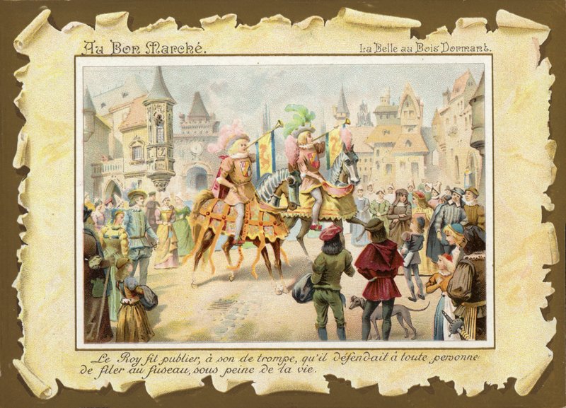 La Belle au bois dormant, Trompettistes à cheval - French School