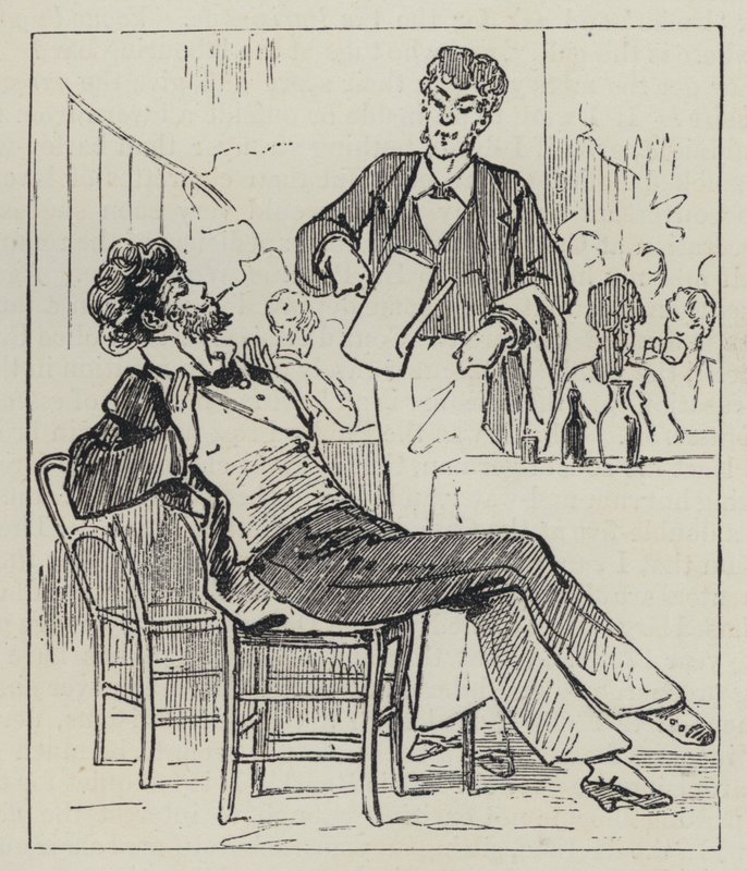 Fumer dans un café - French School