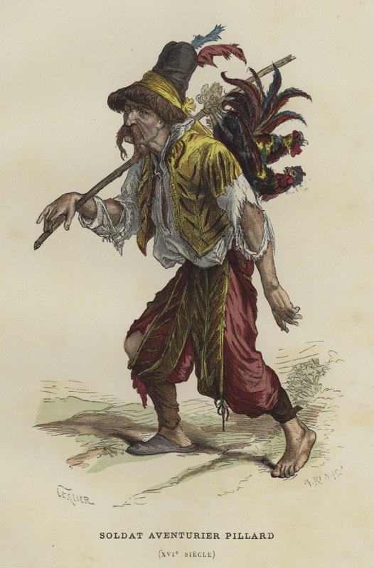 Soldat et pillard - French School