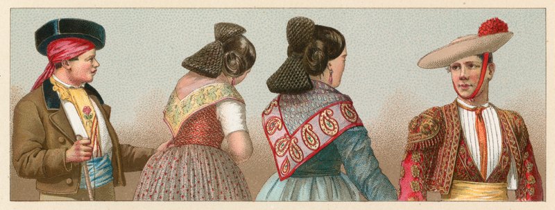 Costume espagnol - French School