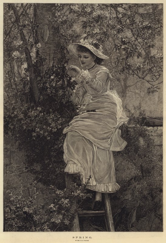 Printemps (gravure) - French School