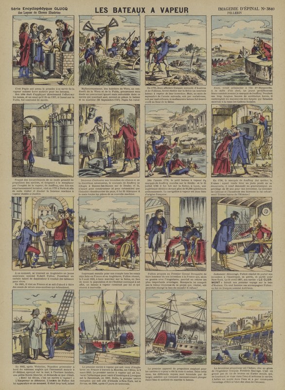 Bateaux à vapeur - French School