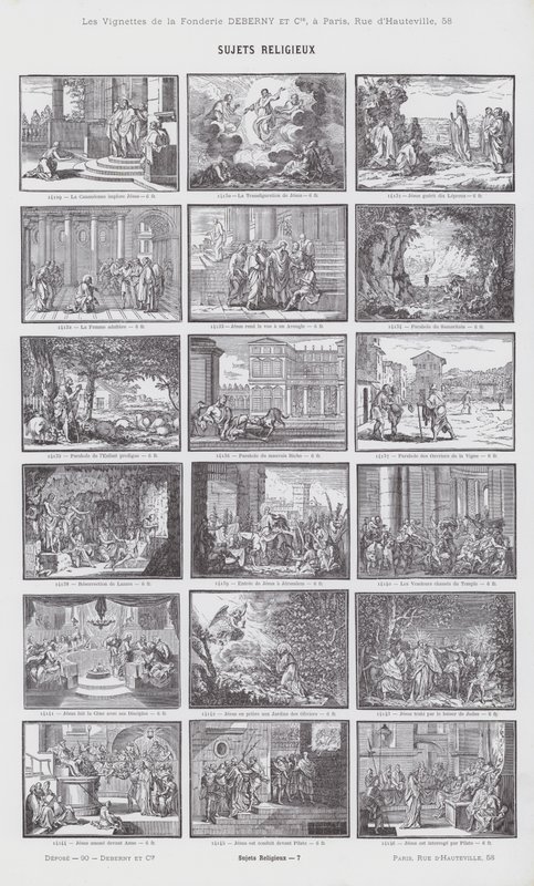 Sujets religieux - French School