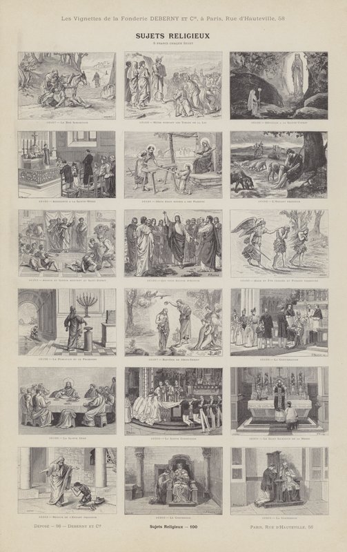 Sujets religieux - French School