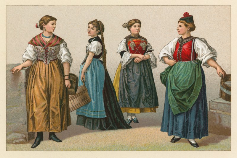 Costume suisse - French School