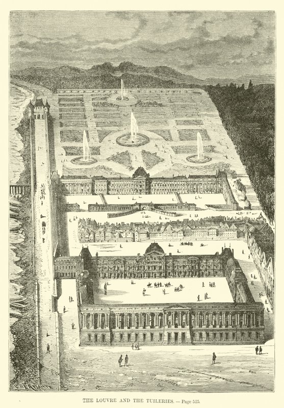 Le Louvre et les Tuileries - French School