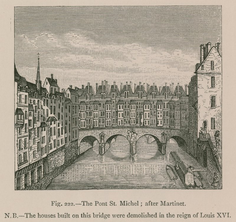 Le Pont St. Michel; d