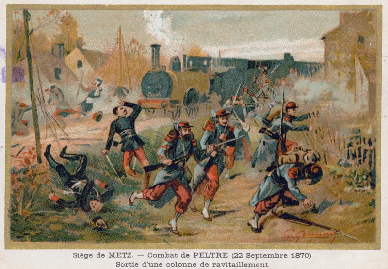 Le siège de Metz, Peltre - French School
