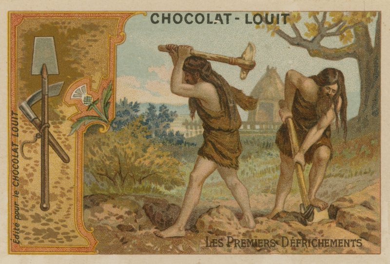 Les premiers défrichements - French School