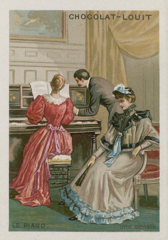 Le piano : une sonate - French School