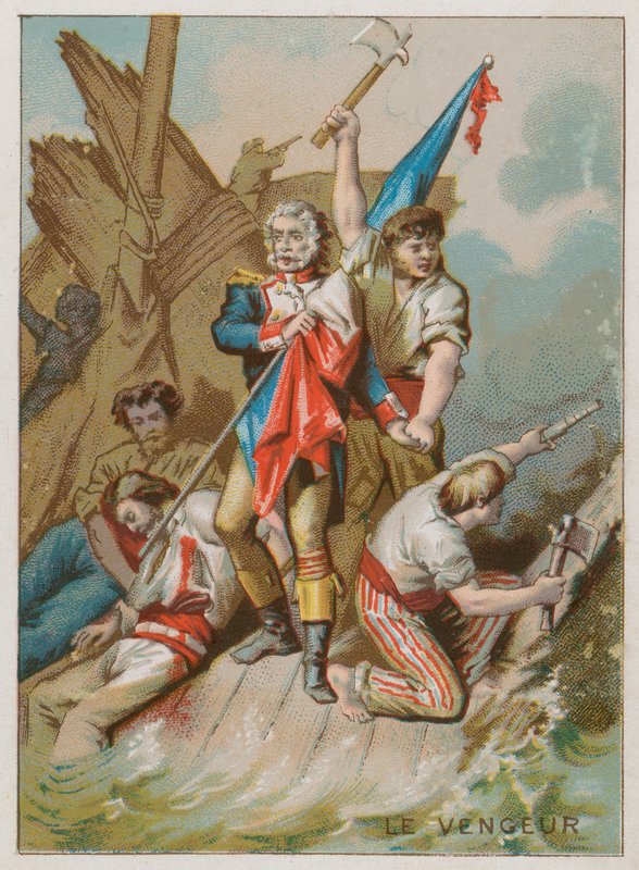 Le navire Vengeur du Peuple - French School