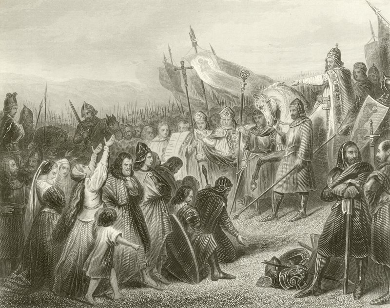 La soumission de Witikind, 785 - French School