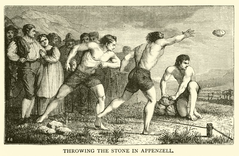 Lancer de la pierre à Appenzell - French School