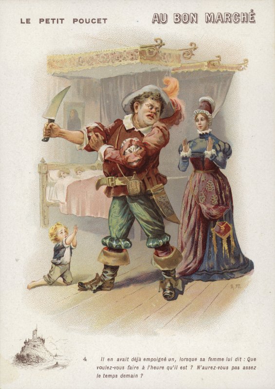 Le Petit Poucet, Homme avec un poignard - French School