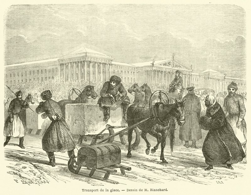 Transport de la glace - French School