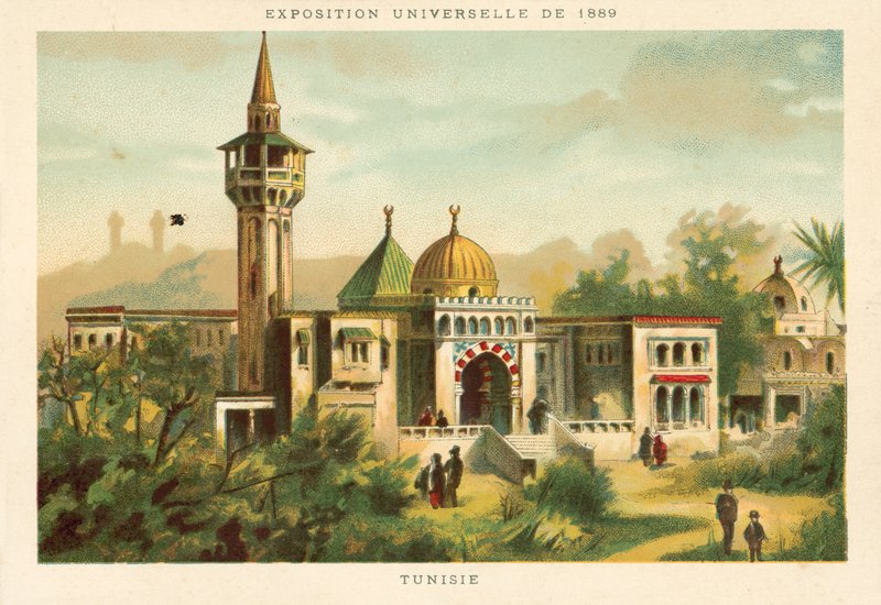Tunisie, Exposition Universelle 1889, Paris - French School