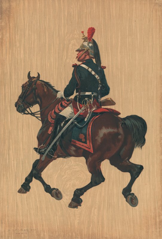 Soldat non identifié à cheval - French School