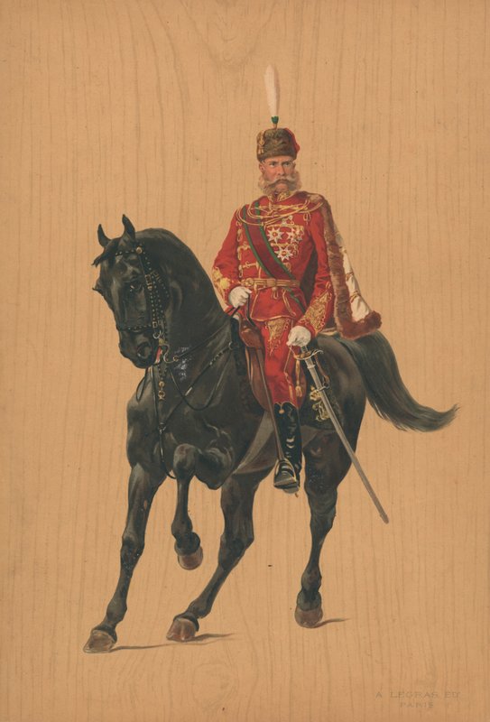 Soldat non identifié à cheval - French School