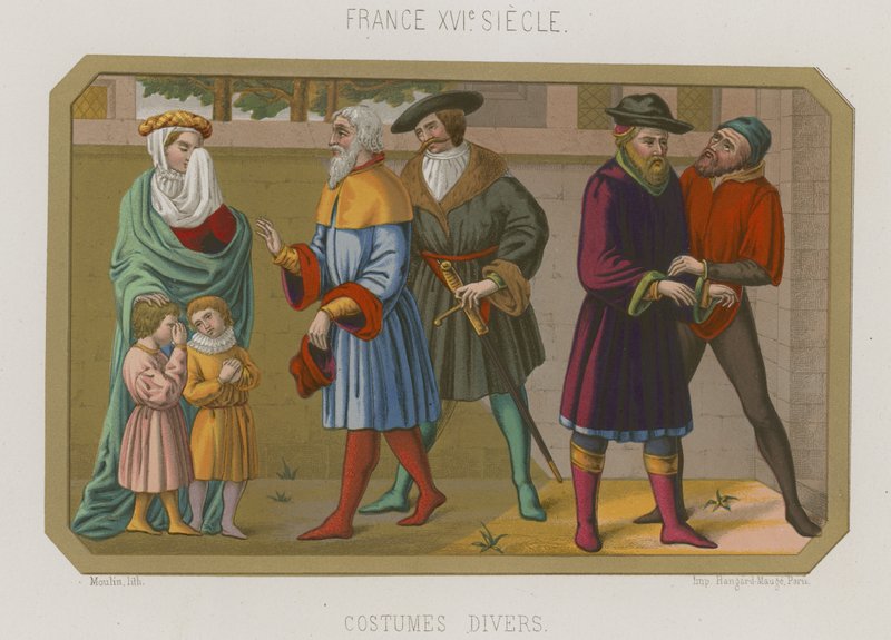 Diverses modes de la France du XVIe siècle - French School