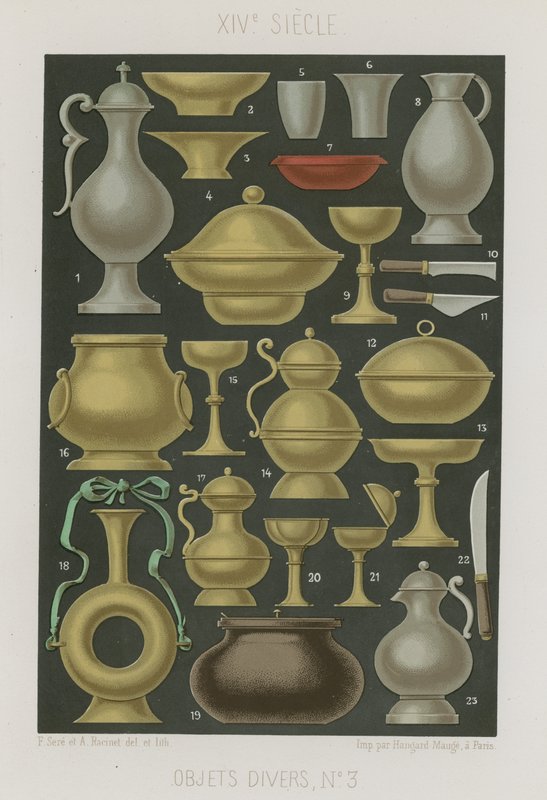 Divers objets du 16e siècle - French School