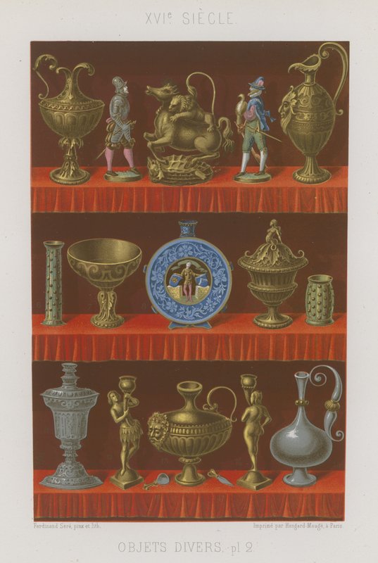 Divers objets du XVIe siècle - French School